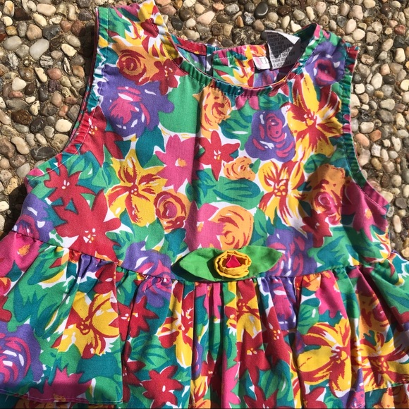 Vintage Tiny Town 18M Multicolor Floral Romper - Picture 7 of 7